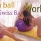 yoga ball swiss ball요가스트레칭 💃hip-up stretch before work at home😘運動