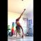 Yoga blocks with forearm and handstanding