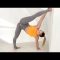 Yoga stretching. Gymnastics and contortion Training.  Splits for Stretching and Flexibility