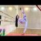 flexible yoga – splits. Leg flexibility and splits stretching exercises. Gymnastics and contortion