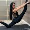 Splits. stretching for yoga. gymnastic exercises for splits. contortion workout