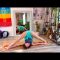 Stretching Routine for Balancing and Back Flexibility. Yoga, Gymnastics, Contortion, Calisthenics