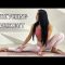 medium split for yoga and gymnastics, stretching contortion workout