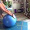 Ball Stretching for Stability and Balance. Flexible, Gymnastics, Yoga, Fitness, Exercise