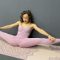 Yoga stretching. Gymnastics and contortion Training. Splits for Stretching and Flexibility